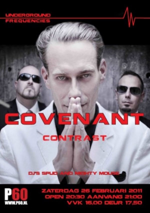 Flyer for Contrast supporting Covenant at P60, Amstelveen