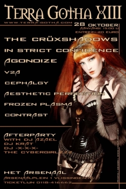 Flyer for Terra Gotha XIII at Het Arsenaal, Vlissingen